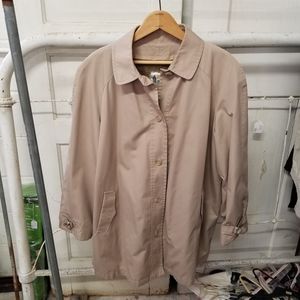 Vintage London Fog Large Tan Lined Trench Coat Raincoat